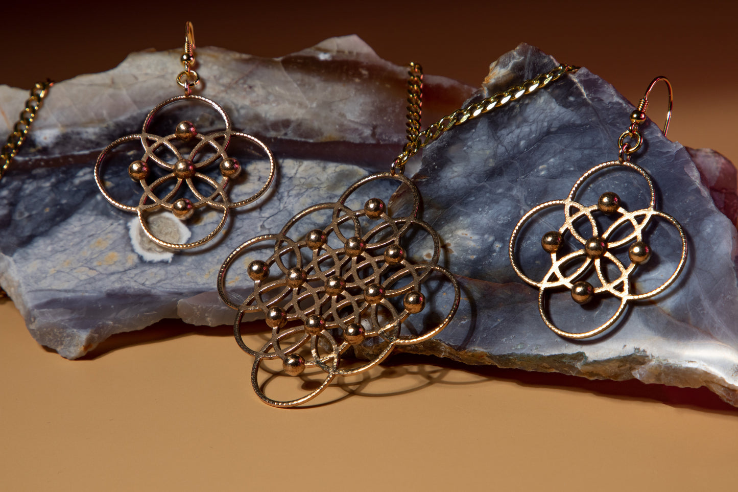 Seed of Life squared Pendant