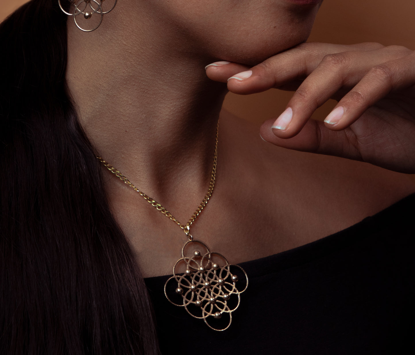 Seed of Life squared Pendant